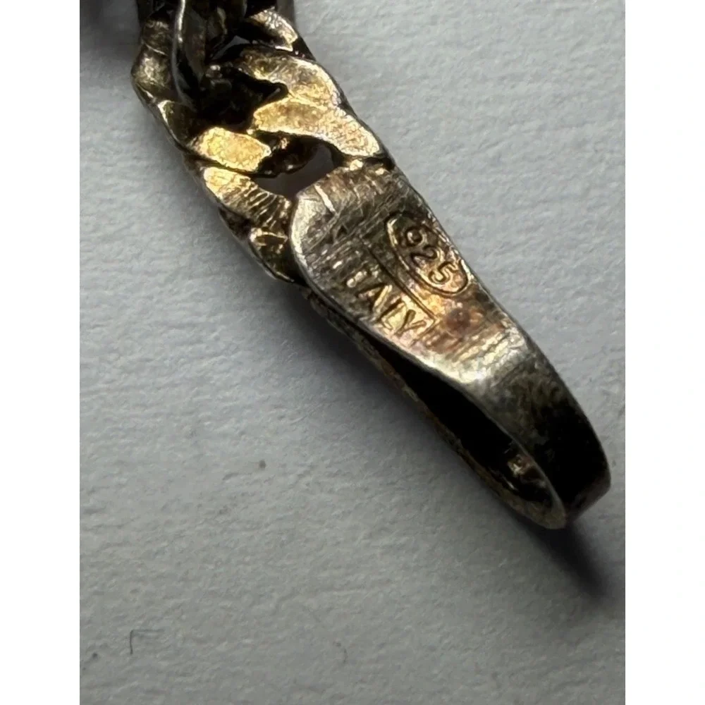 Danecraft Primavera Sterling Silver 925 Italy Curb Link Bracelet 7 Inch 1.74g